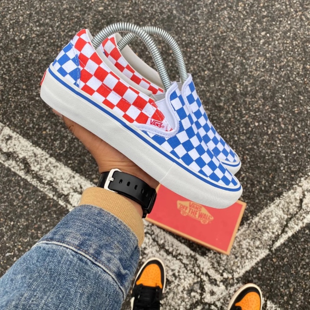 Vans “USA CHECKERED” • Women’s Sz 7 & 7.5 - Picture 2 of 6